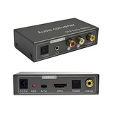 Convertidor De Audio Multifunción De 192 Khz, Hdmi Arc...