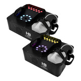 Kit Com 2 Maquinas De Fumaça 2000w Led Co2 Dj Fog Machine