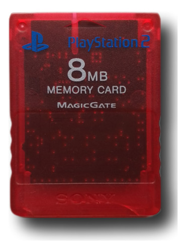 Memory Card Ps2 Roja Original