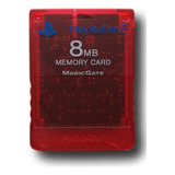 Memory Card Ps2 Roja Original