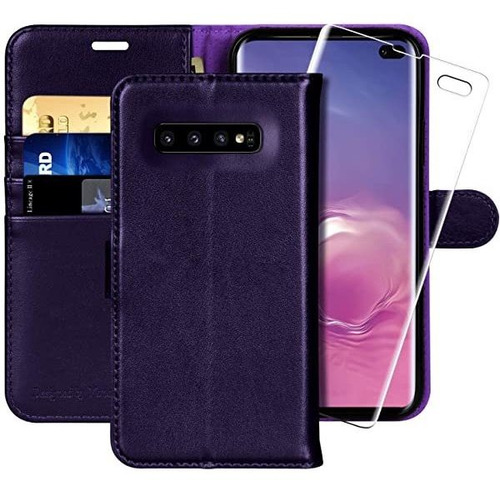 Funda Cartera Protector De Pantalla Para Galaxy S10 Plus