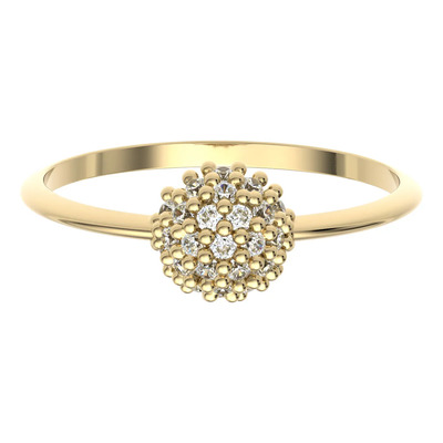 Anillo De Oro Solido Amarillo 10kt Aura Prata Opal Vintage Talla 8.5