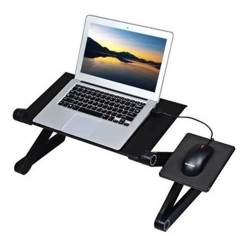 Mesa Para Notebook Plegable Con 2 Ventilador Y Mousepad 