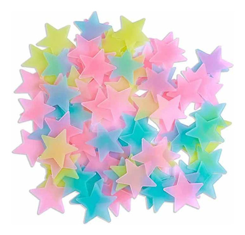 Estrellas Luminosas Fluorescentes Adhesivas X100 Unidades