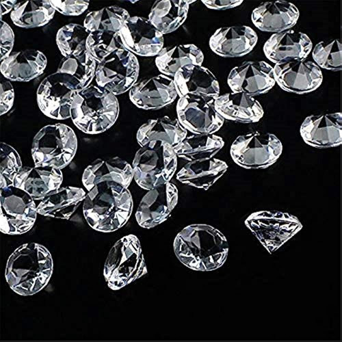 Outuxed 300pcs 20mm Mesa De Boda Transparente Cristales De D