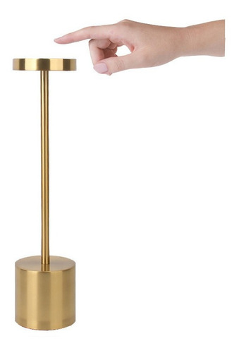 Candelabro De Mesa Inalámbrico Led Metal Usb Brillo De 3 Niv