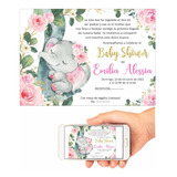 Invitacion Baby Shower Niña, Editable En Power Point