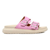 Sandalias Mujer Birkenstock Plataforma Doble Hebilla Comodas