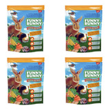 Funny Bunny Delícias Da Horta Ração Coelho Hamsters  4x1,8kg