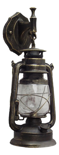 . Lámpara De Pared Con Lámpara De Linterna Rústica Vintage