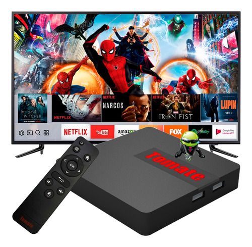 Conversor Smart Tv Box Tomate Hd 4k Android Wifi 1080p