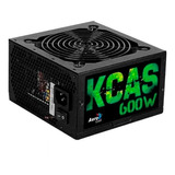 Fonte Gamer Atx Kcas 600w 80 Plus Bronze Pfc Ativo Aerocool