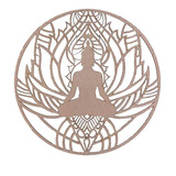 Mandala Buda Redonda Laser 20cm-mdf