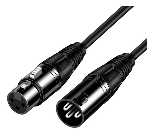 Cable Extensión Xlr Macho A Hembra Para Micrófono, 3 Metros