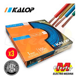 Cable Unipolar Kalop 1mm X 3 Unid Cat 5 Iram Electro Medina