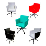 Sillon De Corte Peluqueria Barberia Base Cromada Kit X 2