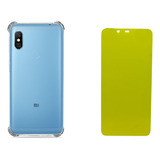 1 Capa Para Redmi Note 6 Pro Anti Impacto + 2 Pelicula Gel