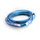 Cable De Impresora Usb 5 M Desoxigenado Azul