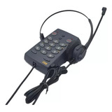 Fone Headset Com Base Discadora P/ Televendas  E Callcenter