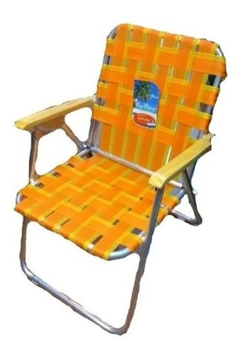 Silla Sillon Playera Playa Aluminio Alta Solcito 7/8 Camping