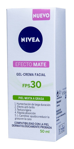 Nivea - Crema Facial De Día Aqua Effect Matizante Piel Mixta