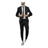 Traje Slim Fit + Pantalon Chupin + Camisa Slim + Corbatin