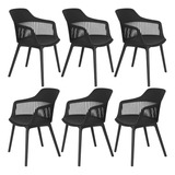Kit 6 Cadeiras Marcela Montreal Design Moderno Decorativo