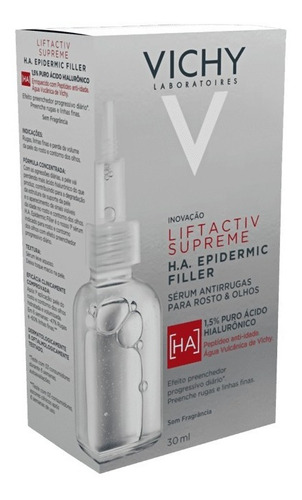 Vichy Liftactiv H.a. Epidermic Filler Sérum Rosto/olhos 30ml