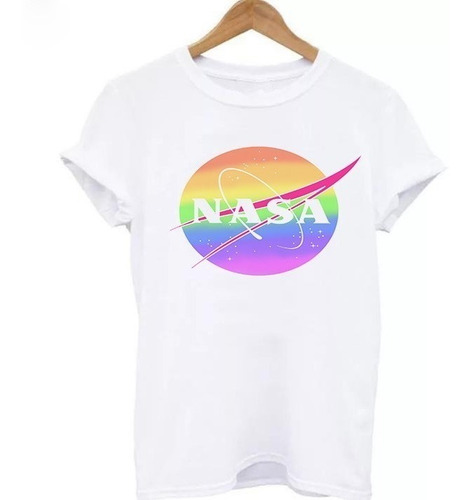 Polera Nasa Rainbow Unisex Hombre Mujer Ropa Tendencia 