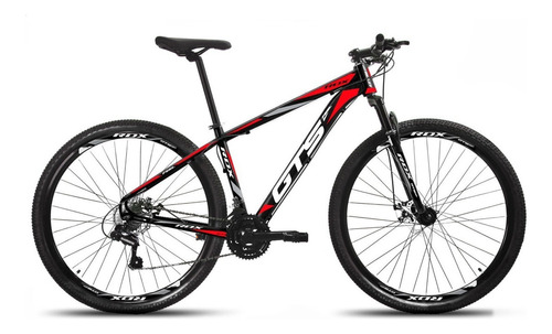 Bicicleta Aro 29 Gts Alumunio Rdx 21v Câmbio Shimano A Disco Cor Preto/vermelho Tamanho Do Quadro 19