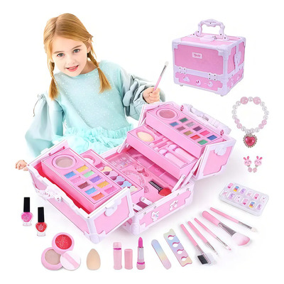 Set Maquillaje Para Niñas Lavable No Tóxico Cosmético 58pcs | Meses sin interés