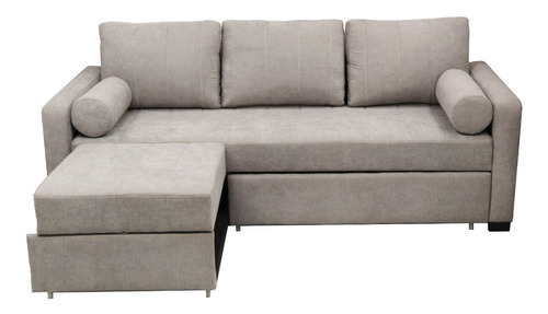 Sillon 3 Cuerpos Esquinero Sofa Cama 2 Plazas Chenille Pana