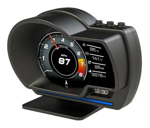 Pantalla Hud Para Coche, Obd2+gps Smart Gauge De Alta Defini