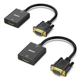 Benfei Hdmi A Vga, Paquete De 2 Adaptador Hdmi A Vga (hembra