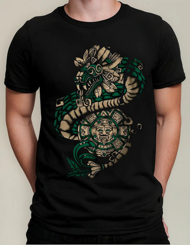 Playera Viva Mexico Septiembre Quetzalcoatl Mod K | Meses sin interés