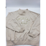 Sudadera American Eagle Beige Oversize Dama 