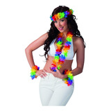 Combo Set Hawaiiano - Vincha, Collar Y 2 Pulseras X 12u.