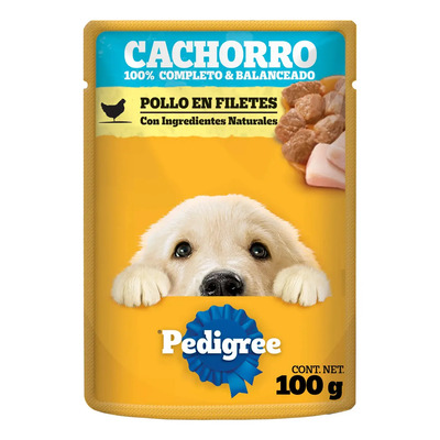 Pack Pedigree de Comida Húmeda para Perro Cachorro con Pollo en Filetes, 24 Sobres | Envío gratis