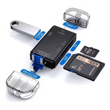 Kit Adaptadores Tipo C A Usb Memorias Micro Sd Lector 