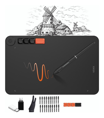 Tableta Digitalizadora De Dibujo Veikk Vo1060 Tableta Gráfic
