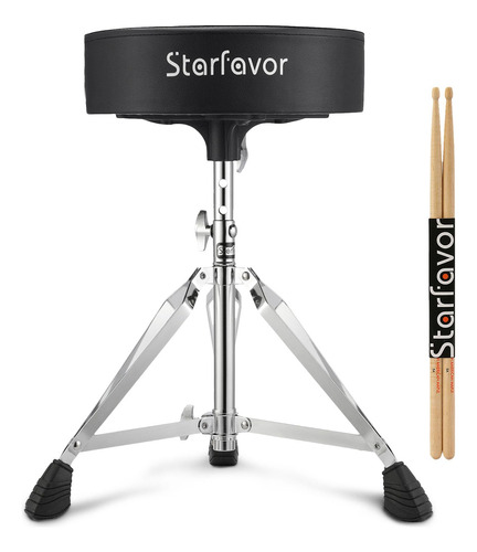 Starfavor Drum Throne Taburete De Tambor Ajustable Asiento D