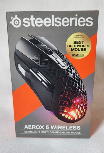Mouse Gamer Steelseries Aerox 5 Wireless Na Caixa, Completo 