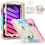 Funda Para iPad Mini 6 De 8.3 2021 Con Soporte + Correa R...