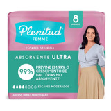 Kit 6 Absorvente Geriatrico Plenitud Femme Ultra C/ 8 Unid