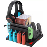 Base Cargador Soporte Vertical Porta Juegos Nintendo Switch