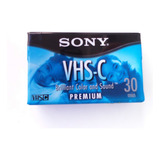 Video Cassette Sony Vhs-c Tc 30 Premium Grade