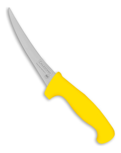 Cuchillo Deshuesador Curvo 6 Pulgadas Caledonia Cadec-6a Color Amarillo