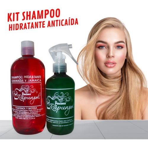 Kit Shampoo Hidratante Anticaída Pocima De Rapunzel