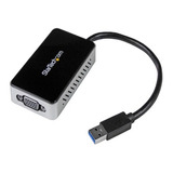 Adaptador Usb 3.0 A Vga Con Hub Usb 1 Puerto - Cable - 1080p