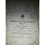 Antigua Carta Náutica Chart Bijouga Islands Orango Channel 